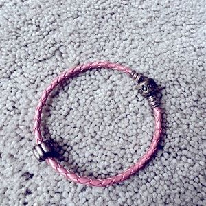 Pandora Pink Leather Bracelet